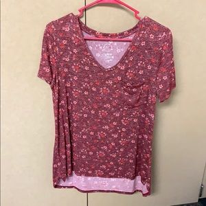 Floral short sleeve top